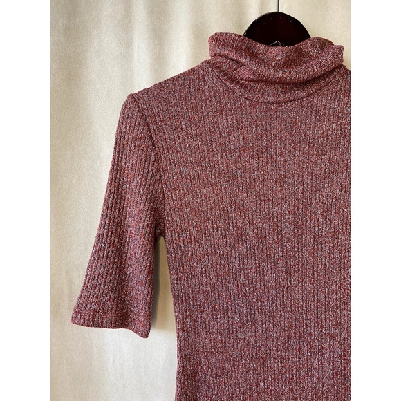 Topshop Heather Ribbed Knit Turtleneck Dress - Picture 3 of 6